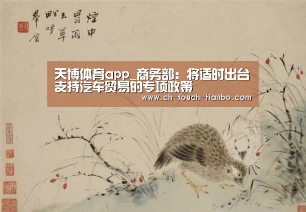 天博体育app_商务部:将适时出台支持汽车贸易的专项政策(图2) 天博赛事